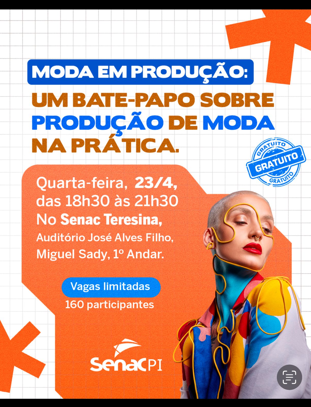 Senac Centro promove evento gratuito sobre produção de moda na prática