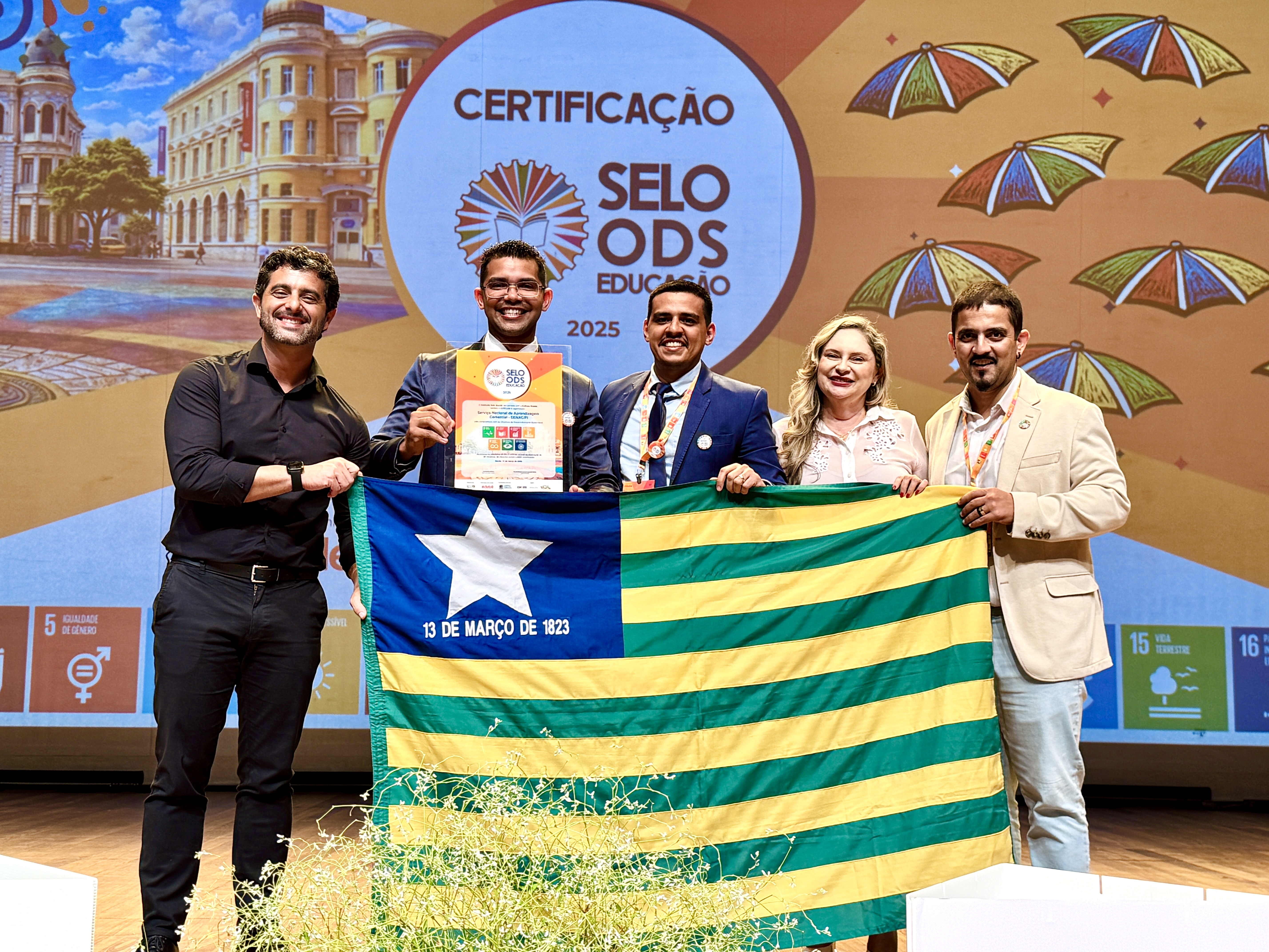 Senac Piauí recebe certificação do "Selo ODS Edu 2025" por impacto social e sustentabilidade
